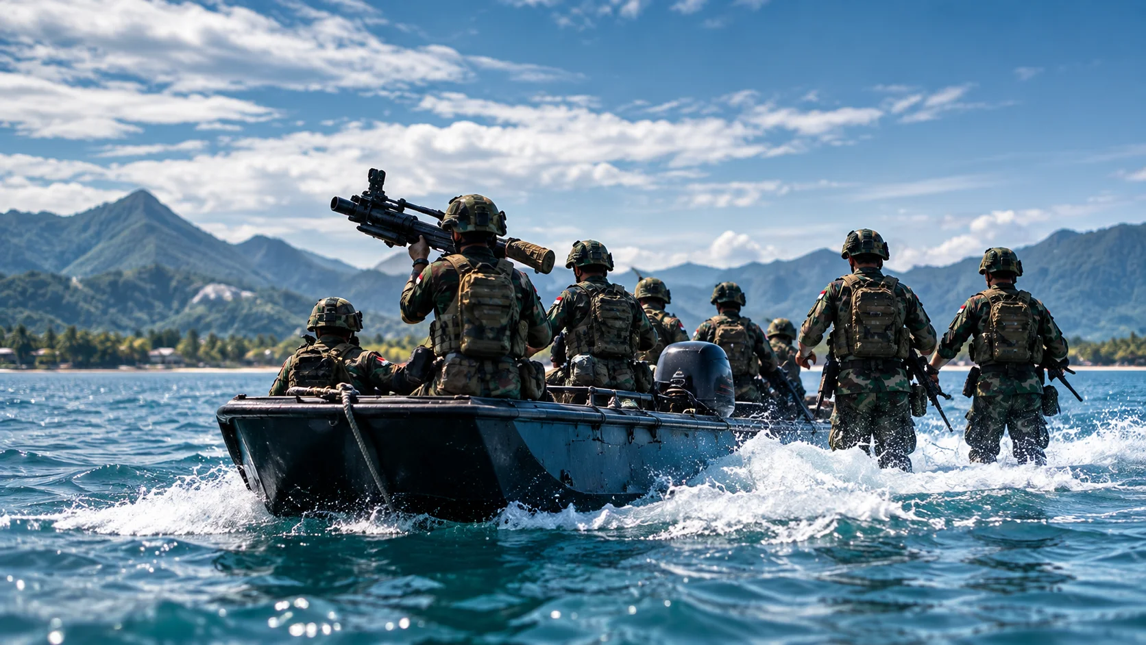 Latihan Pendaratan Matra Laut - foto 1