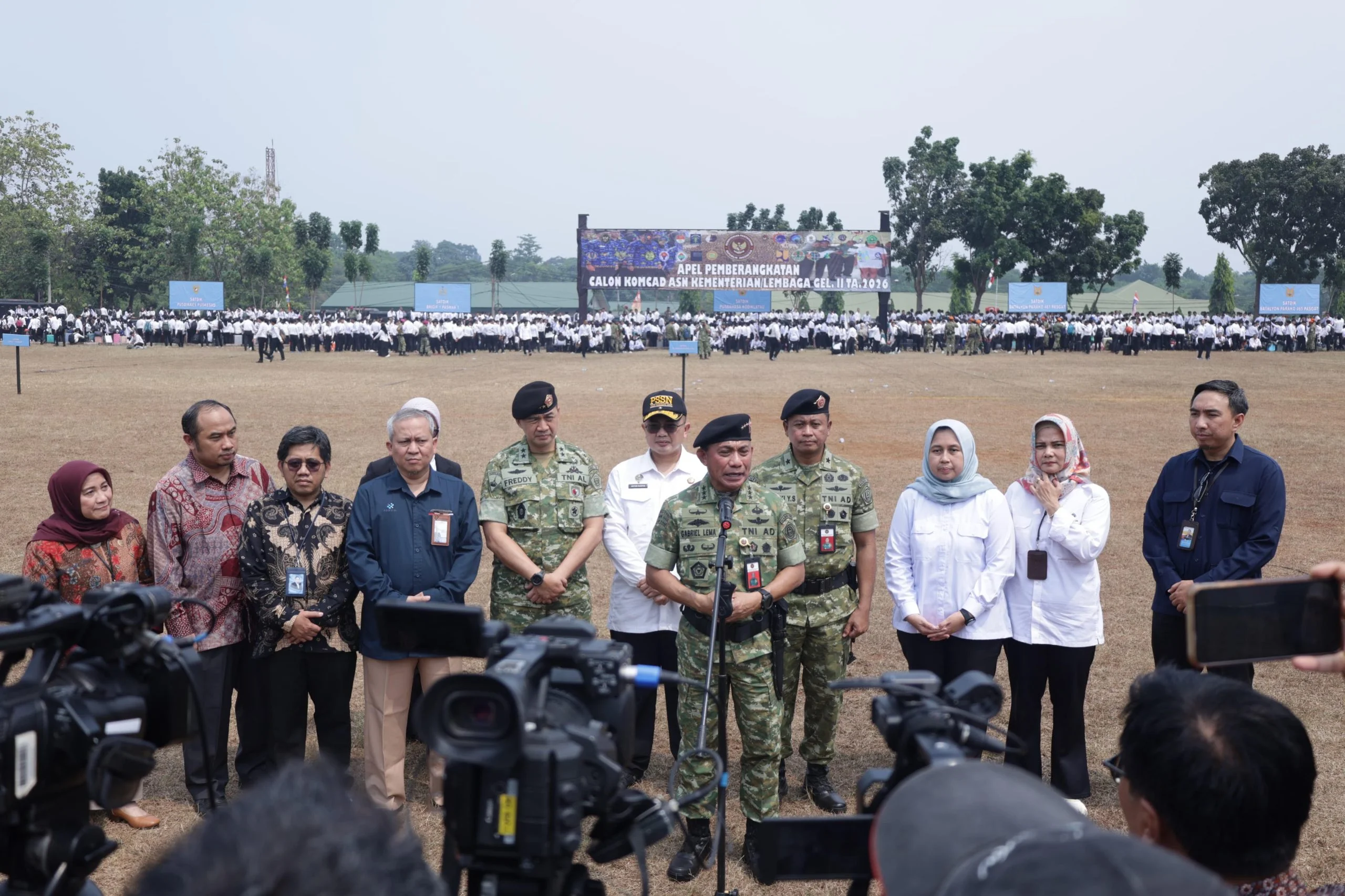 Gelombang II Komcad ASN Digembleng, Kabacadnas Letjen TNI Gabriel Lema Tegaskan Penguatan Postur Pertahanan Negara